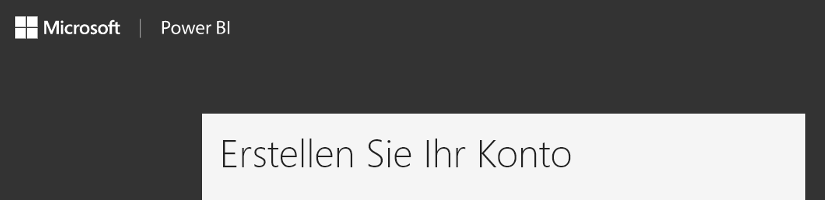 Ein Power BI-Konto einrichten