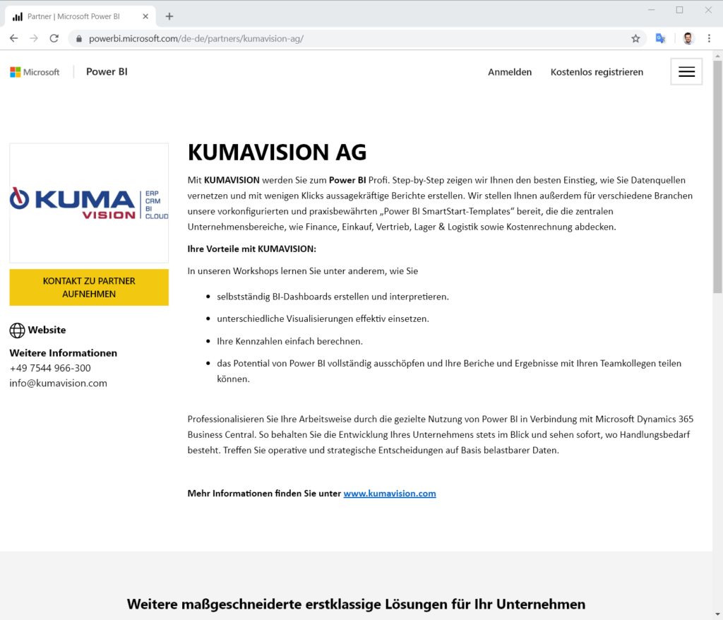 Power BI-Partner Vorstellung