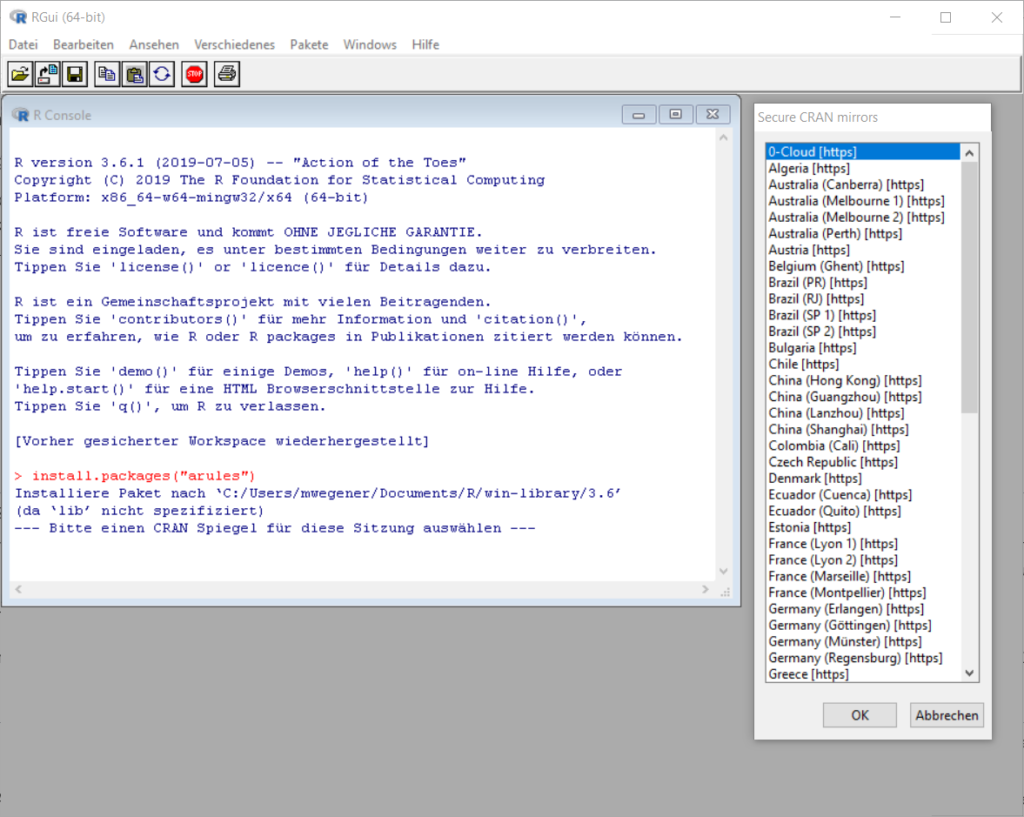 R Packages Installation