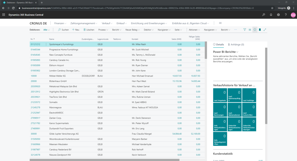 Power BI-Berichte in Liste