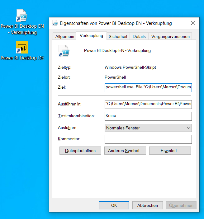 add powershell.exe