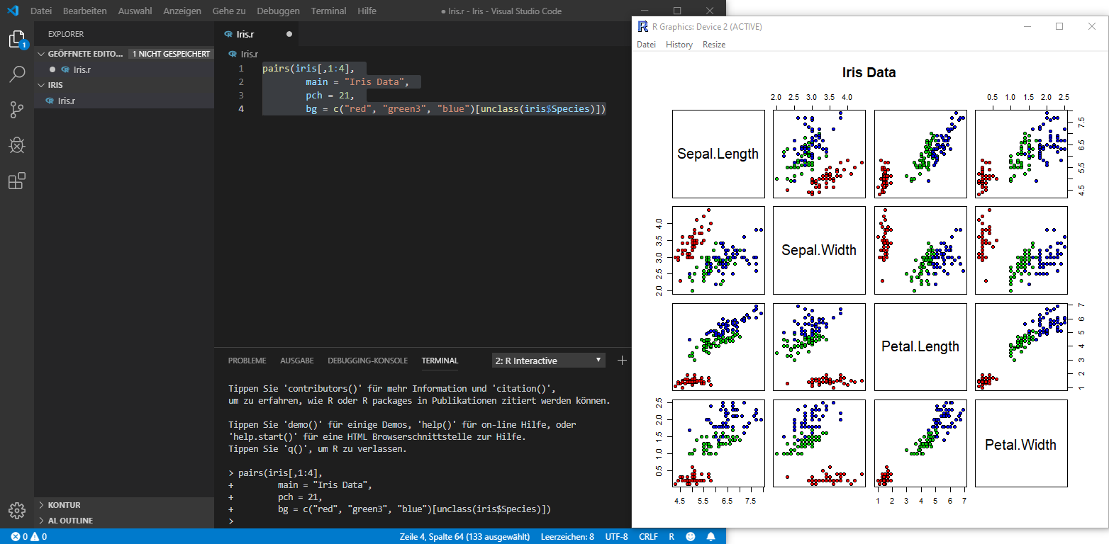 R mit Microsoft R Open und Visual Studio Code - thinkBI