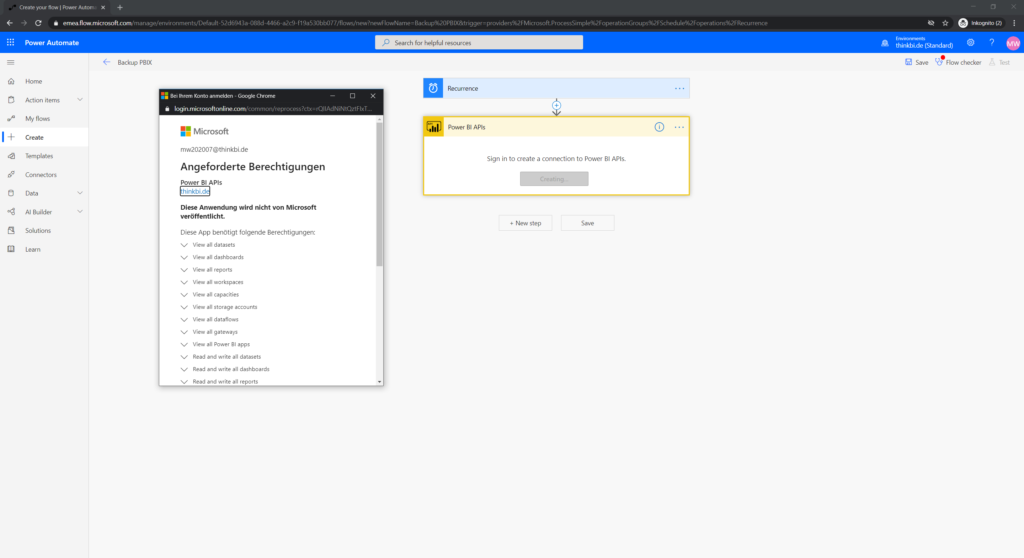 Sign in and agree permissions