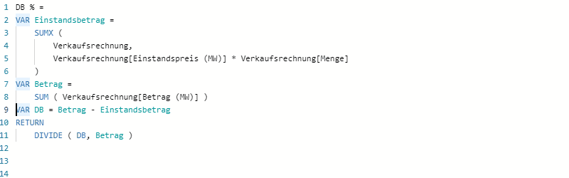 Aktuelle Zeile Auswählen