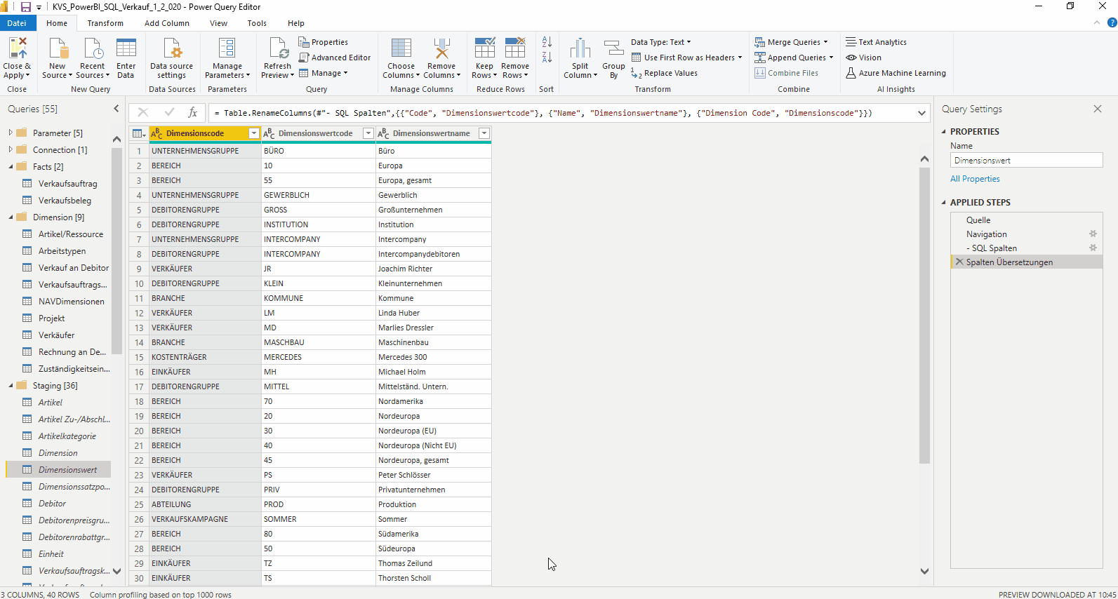 Power Query Zoom