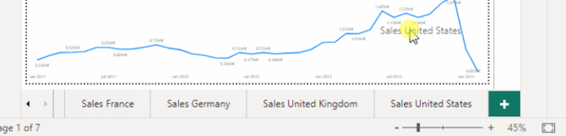 Reihenfolge bei vielen Seiten in Power BI Desktop ändern