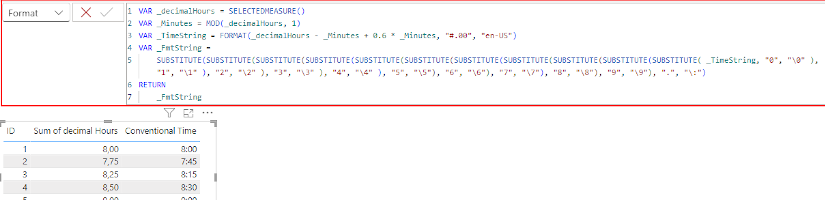 From Decimal Hours Back to Conventional Time: Dynamic Formatting in DAX