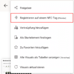 Registrieren auf einem NFC-Tag Registrieren auf einem NFC-Tag