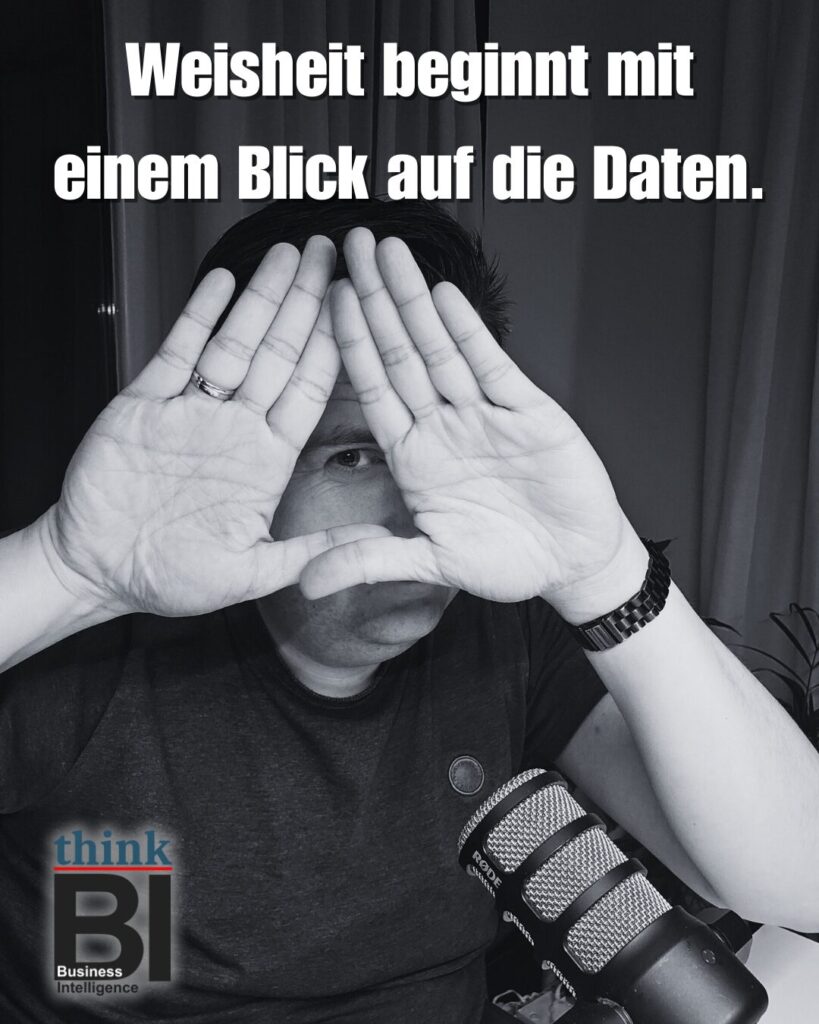 Weisheit beginnt mit einem Blick auf die Daten.