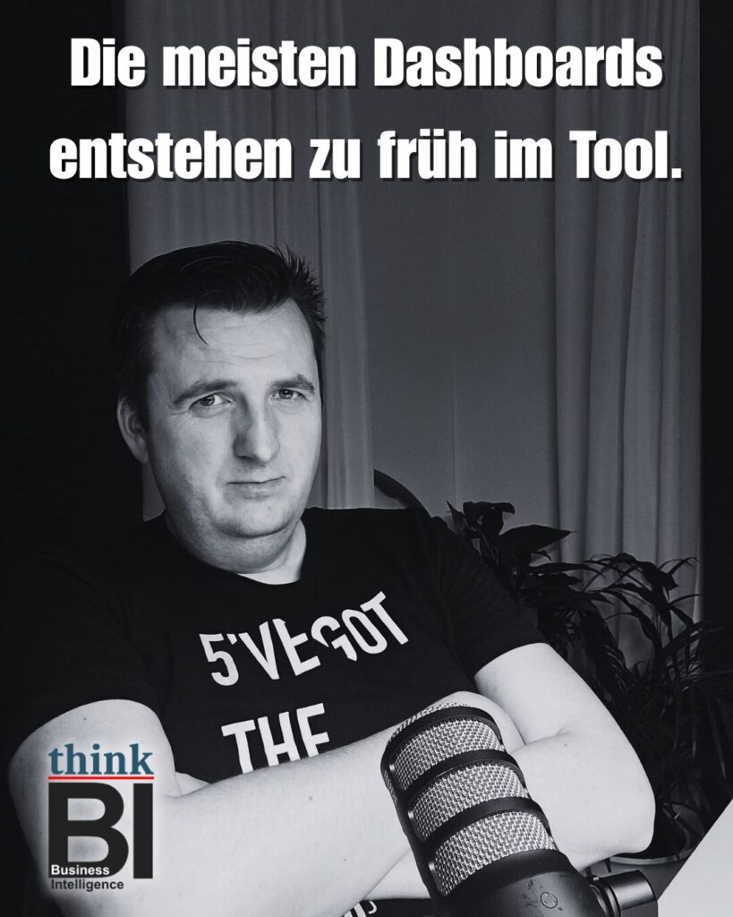 Die meisten Dashboards entstehen zu früh im Tool.