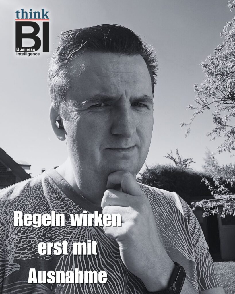 Regeln wirken erst mit Ausnahme