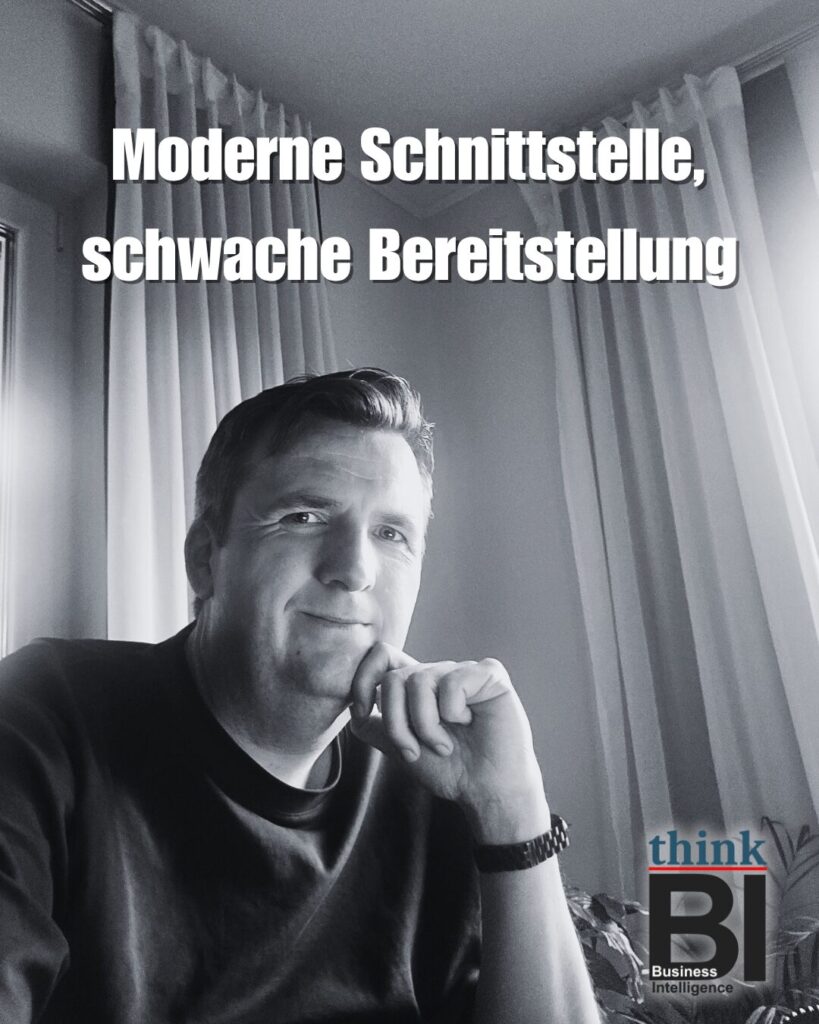 Moderne Schnittstelle, schwache Bereitstellung